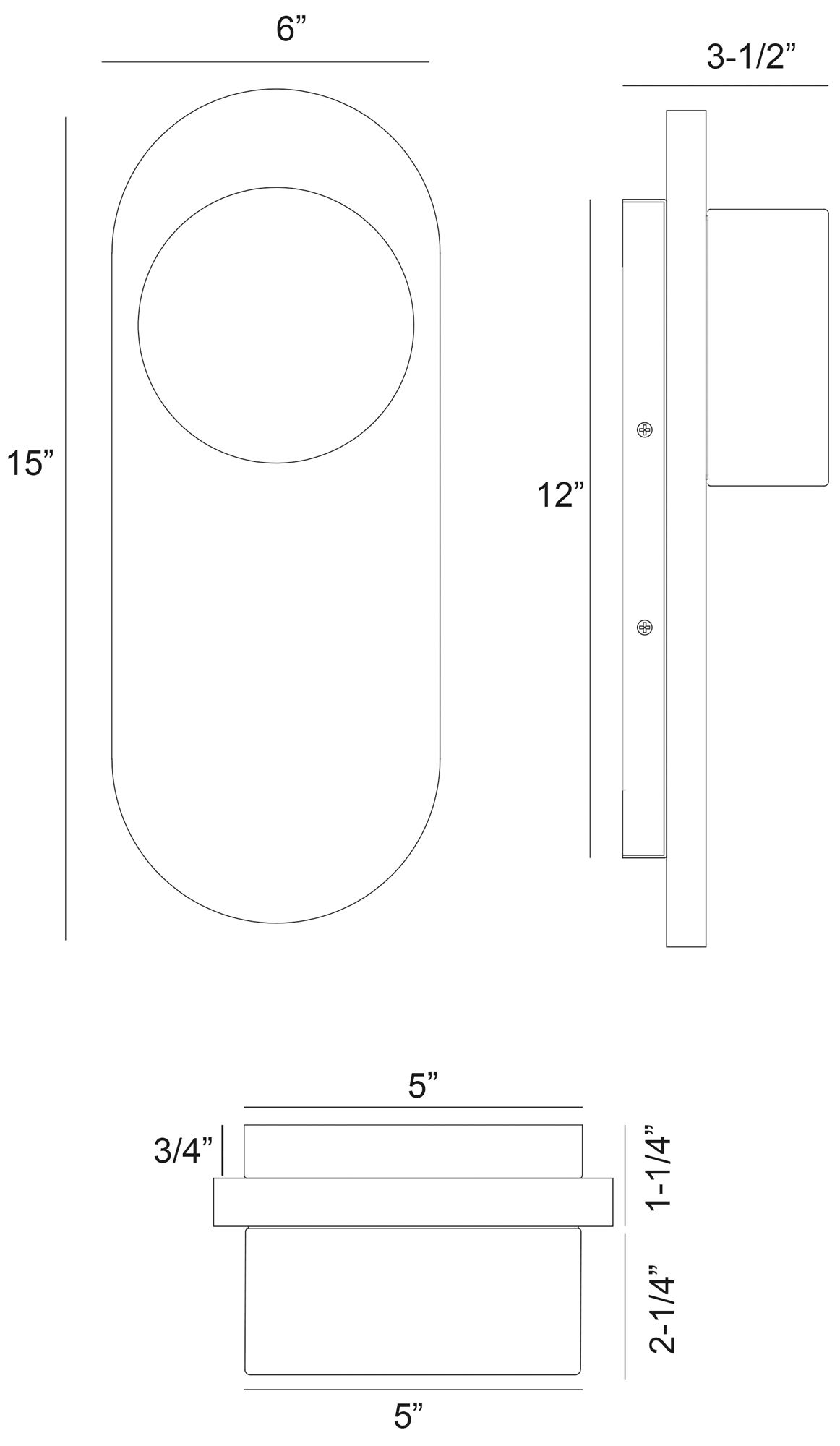 Image 6 Eurofase Sternn 15" Integrated LED Outdoor Wall Sconce, Marble White more views