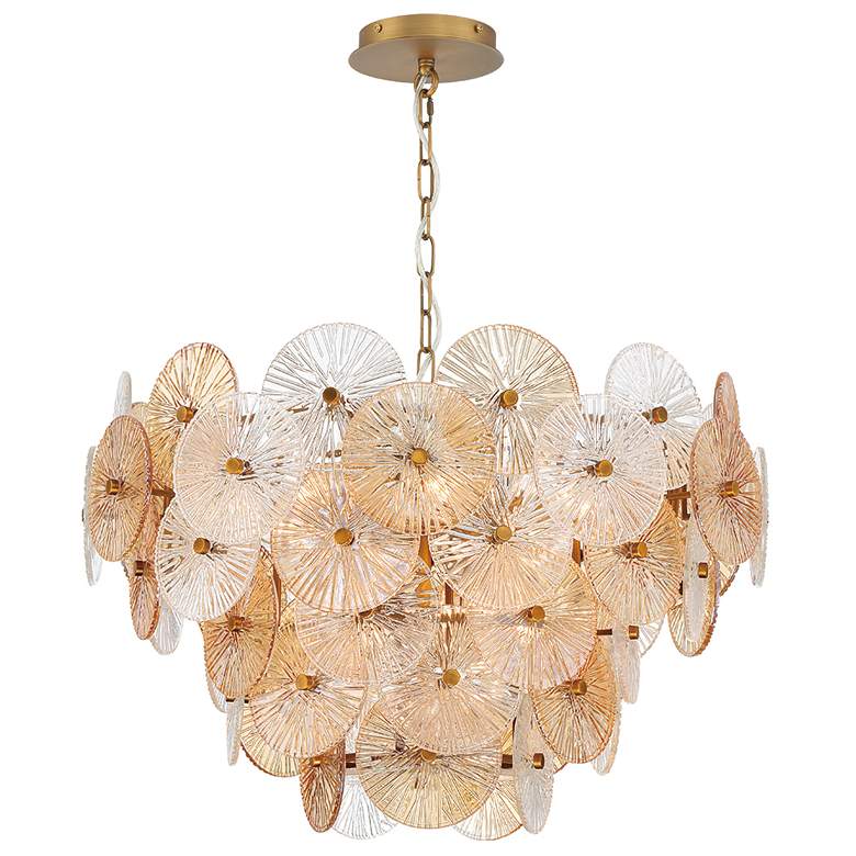 Image 1 Eurofase Sue-Anne 29" Wide Matte Gold 12-Light Chandelier
