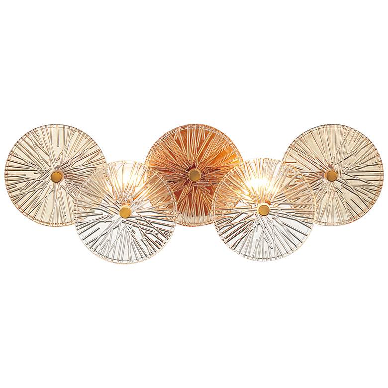 Image 1 Eurofase Sue-Anne 8" High Matte Gold 2-Light Wall Sconce