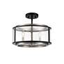 2_Eurofase Tambouro 8.50 In. x 16 In. 3 Light Pendant in Black more views