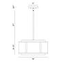 3_Eurofase Tambouro 8.50 In. x 16 In. 3 Light Pendant in Black more views