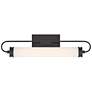 1_Eurofase Tellie 25 1/4"W Matte Black LED Vanity Bath Light