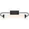 Eurofase Tellie 25 1/4"W Matte Black LED Vanity Bath Light
