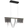 1_Eurofase Tenda 35 1/2" Wide Black LED Chandelier