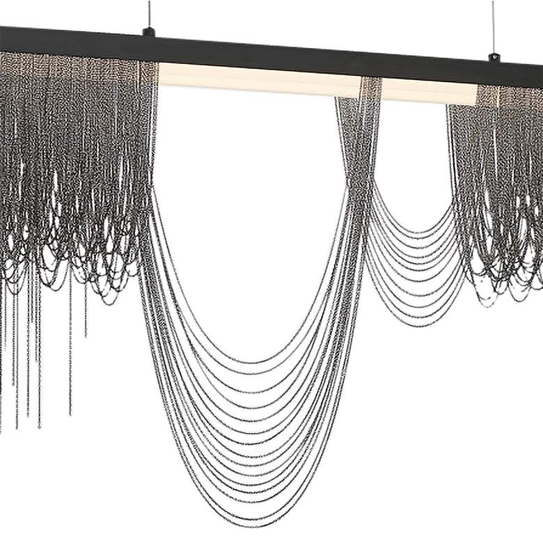 Image 2 Eurofase Tenda 35 1/2" Wide Black LED Chandelier more views