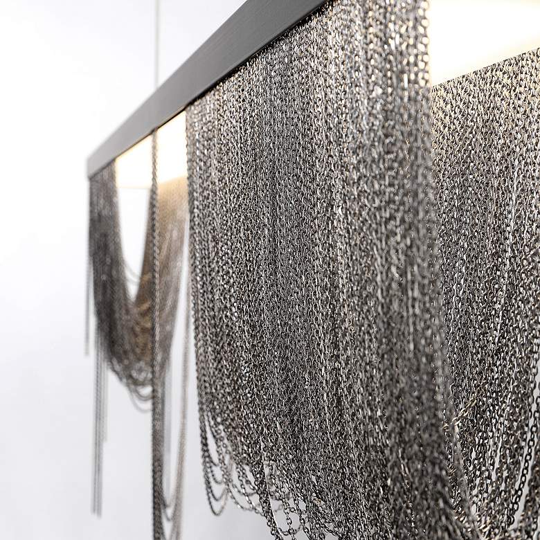 Image 4 Eurofase Tenda 35 1/2" Wide Black LED Chandelier more views