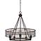 Eurofase Terra 26" Wide Bronze 5-Light Pendant