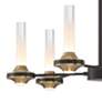 3_Eurofase Torcia 12 Light 24.5" Chandelier in Black and Brass more views