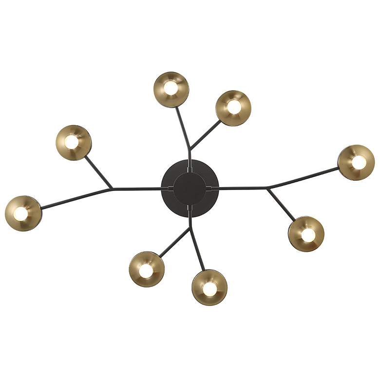 Image 7 Eurofase Torcia 16 Light Chandelier in Black and Brass more views