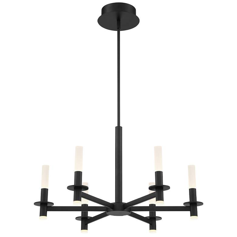 Image 1 Eurofase Torna 17.25 In. x 27.50 In. Integrated LED Chandelier in Black