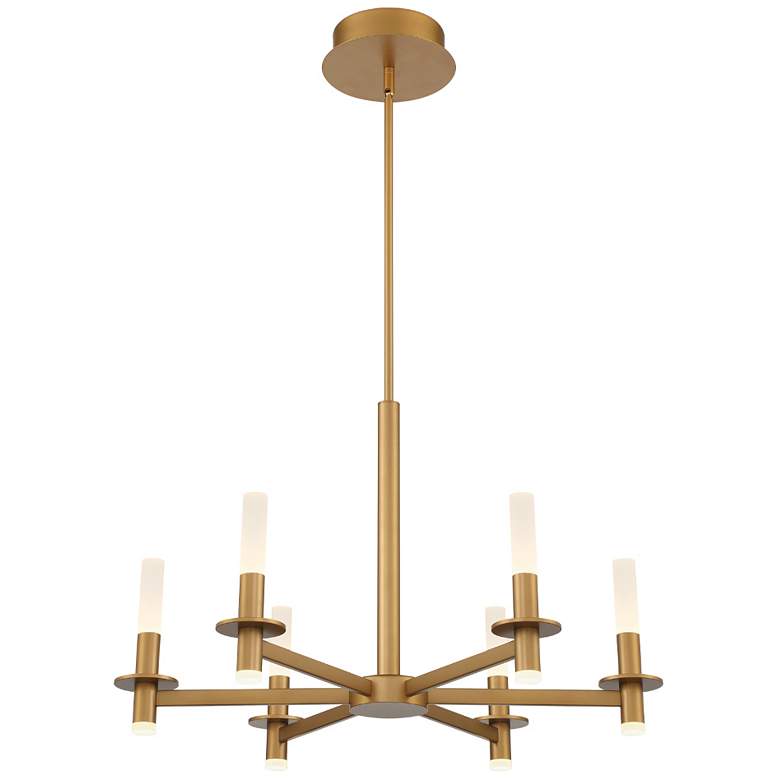 Image 1 Eurofase Torna 17.25 In. x 27.50 In. Integrated LED Chandelier in Gold
