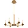 Eurofase Torna 17.25 In. x 27.50 In. Integrated LED Chandelier in Gold
