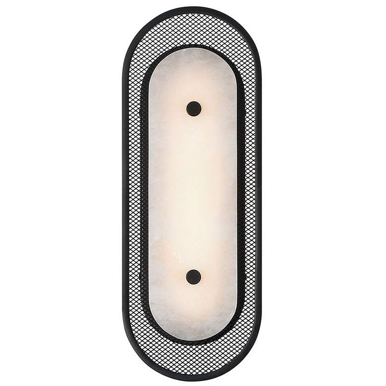 Image 1 Eurofase Tramore 16 inch LED Wall Sconce, Matte Black and Alabaster