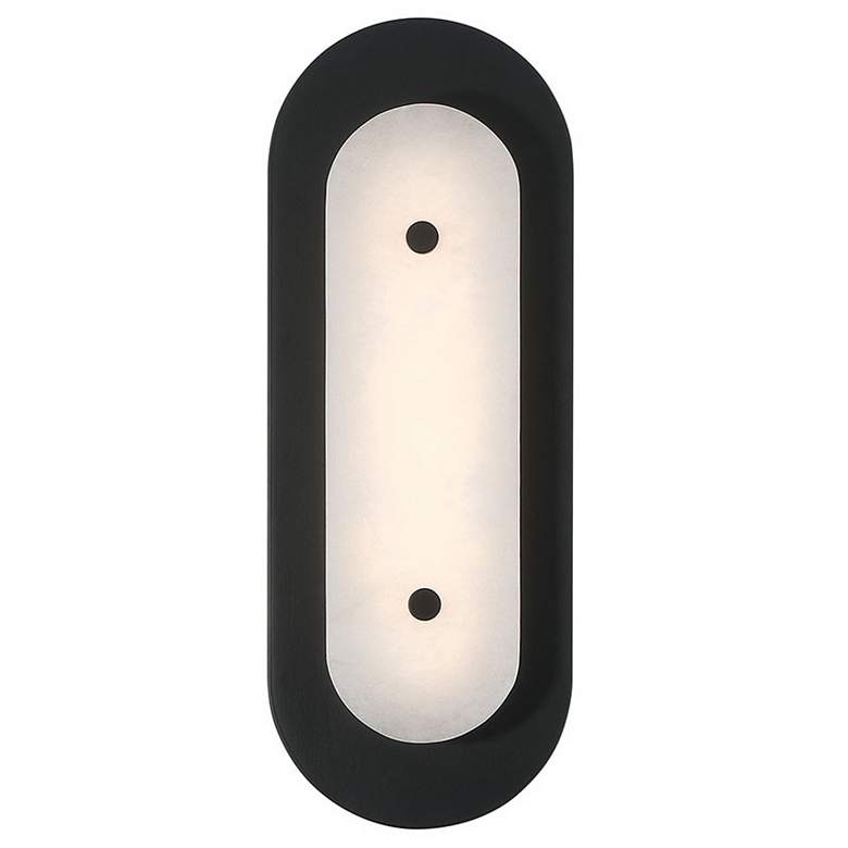 Image 1 Eurofase Tramore 16 inch Outdoor LED Wall Light, Black/Alabaster