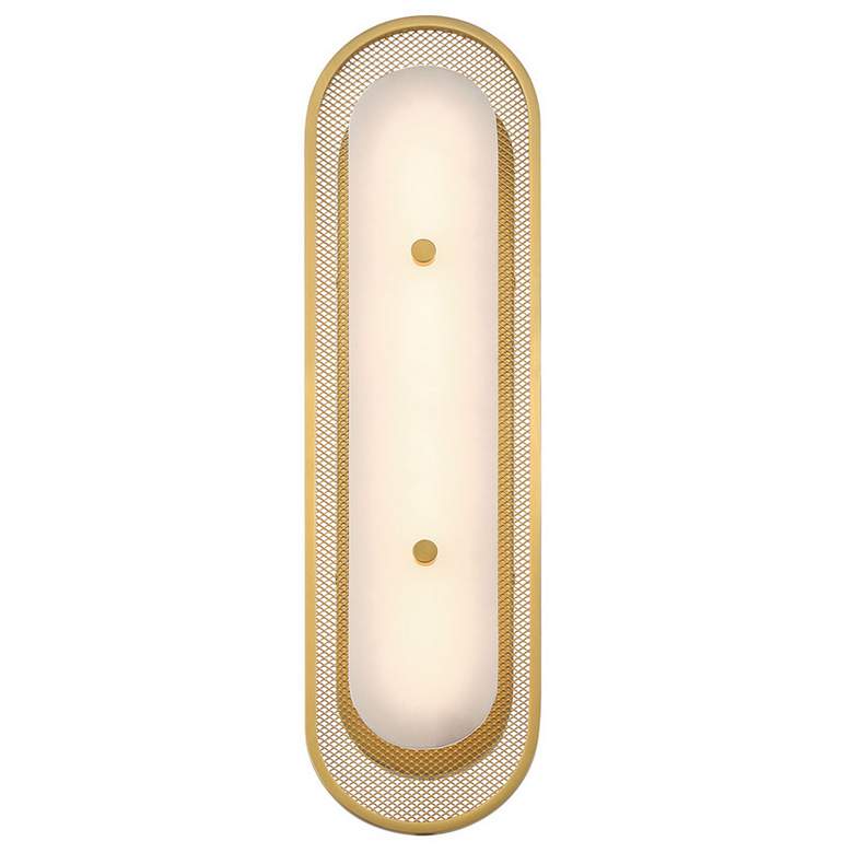 Image 1 Eurofase Tramore 22 inch LED Wall Sconce, Gold and Alabaster