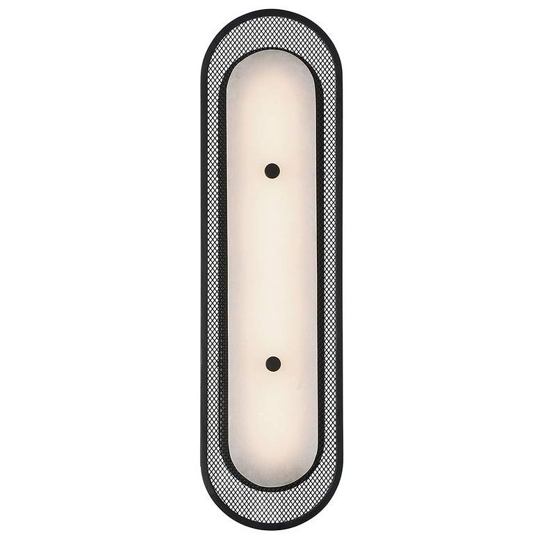 Image 1 Eurofase Tramore 22 inch LED Wall Sconce, Matte Black and Alabaster