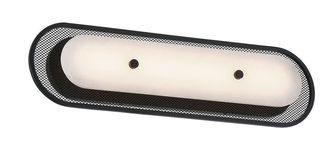 Image 2 Eurofase Tramore 22 inch LED Wall Sconce, Matte Black and Alabaster more views