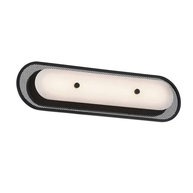 Image 2 Eurofase Tramore 22 inch LED Wall Sconce, Matte Black and Alabaster more views