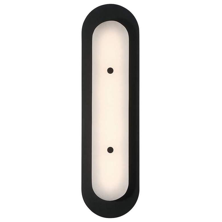 Image 1 Eurofase Tramore 22 inch Outdoor LED Wall Light, Black/Alabaster