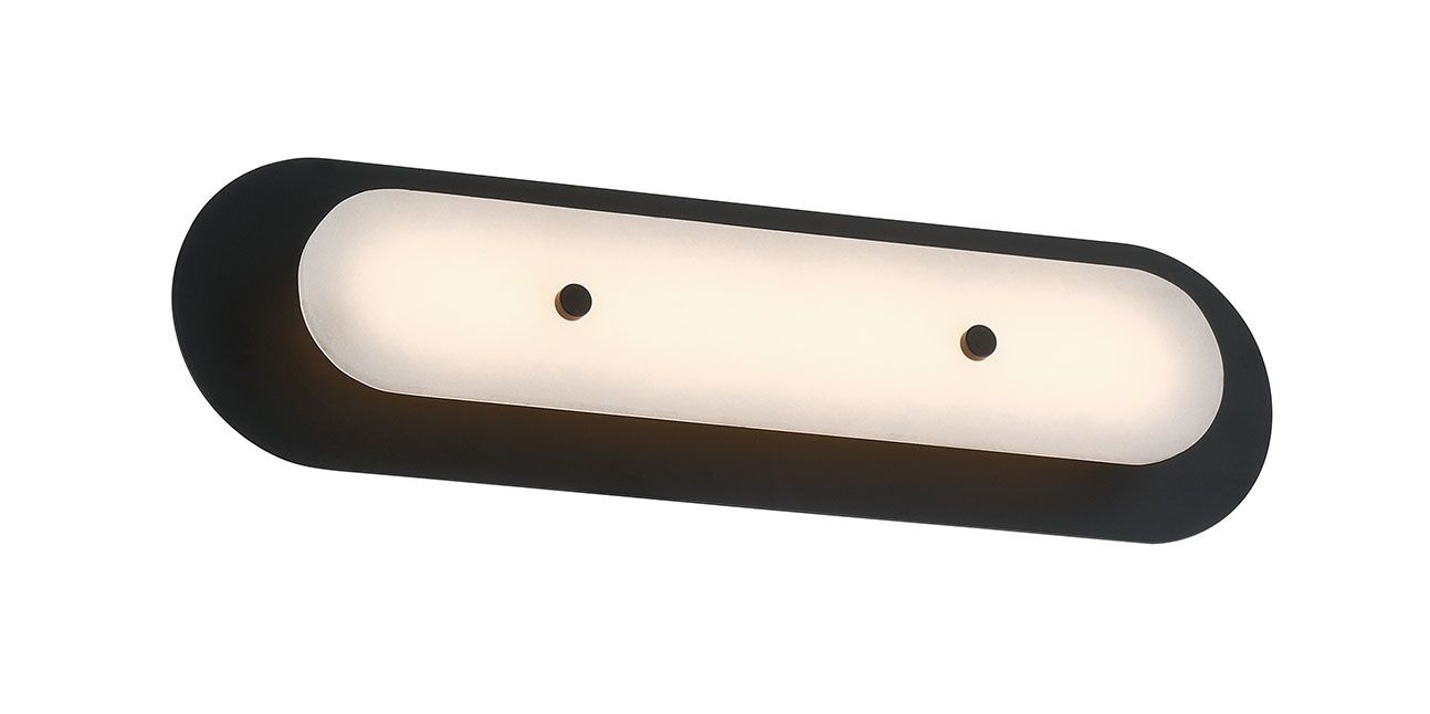 Image 2 Eurofase Tramore 22 inch Outdoor LED Wall Light, Black/Alabaster more views