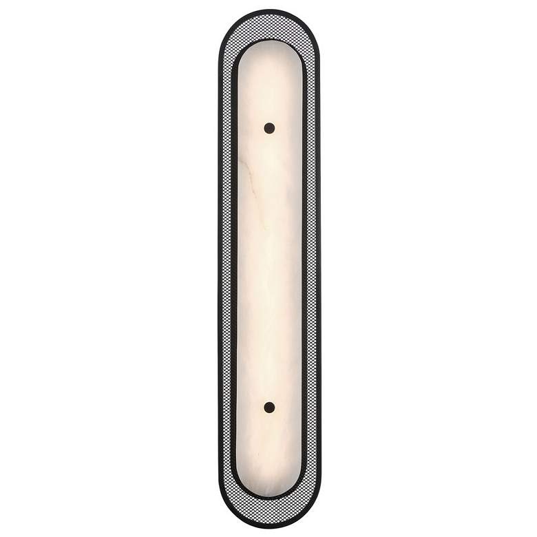 Image 1 Eurofase Tramore 30 inch LED Wall Sconce, Matte Black and Alabaster