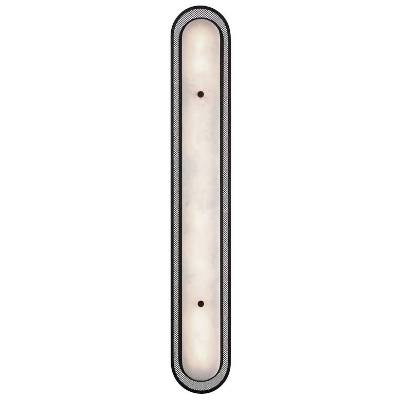Image 1 Eurofase Tramore 38 inch LED Wall Sconce, Matte Black and Alabaster