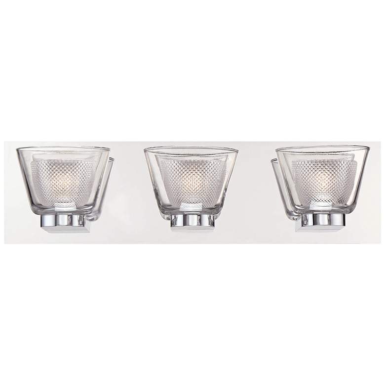 Image 1 Eurofase Trent 18 3/4 inch Wide Chrome 3-LED Bath Light