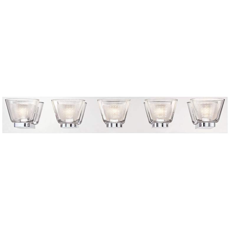 Image 1 Eurofase Trent 31 1/2" Wide Chrome 5-LED Bath Light