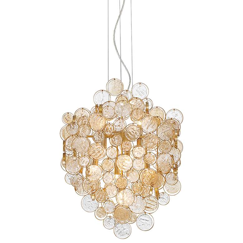 Image 2 Eurofase Trento 10 1/2" Wide Antique Gold 7-Light Chandelier