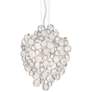 3_Eurofase Trento 19 1/2" Wide Champagne Silver 7-Light Oval Chandelier