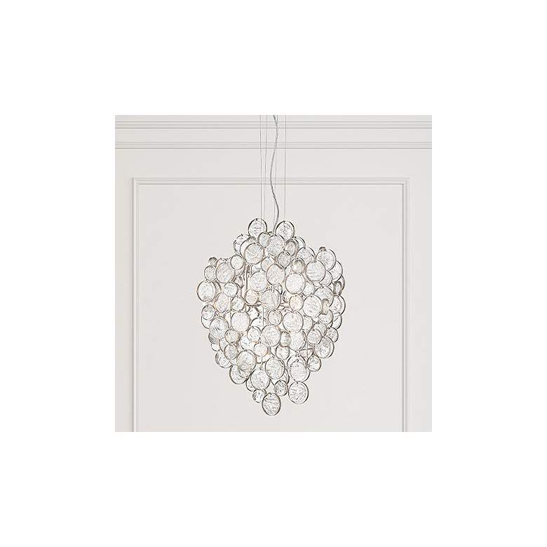 Image 2 Eurofase Trento 19 1/2" Wide Champagne Silver 7-Light Oval Chandelier