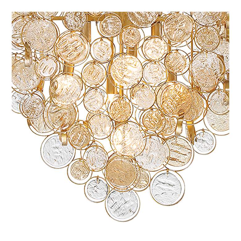 Image 3 Eurofase Trento 25 In. x 10.50 In. Chandelier in Gold more views