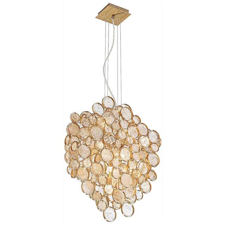Image 6 Eurofase Trento 25 In. x 10.50 In. Chandelier in Gold more views