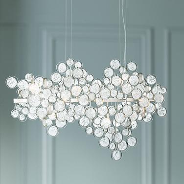 Eurofase Trento 40 1/4" Champagne Silver 12-Light Modern Chandelier