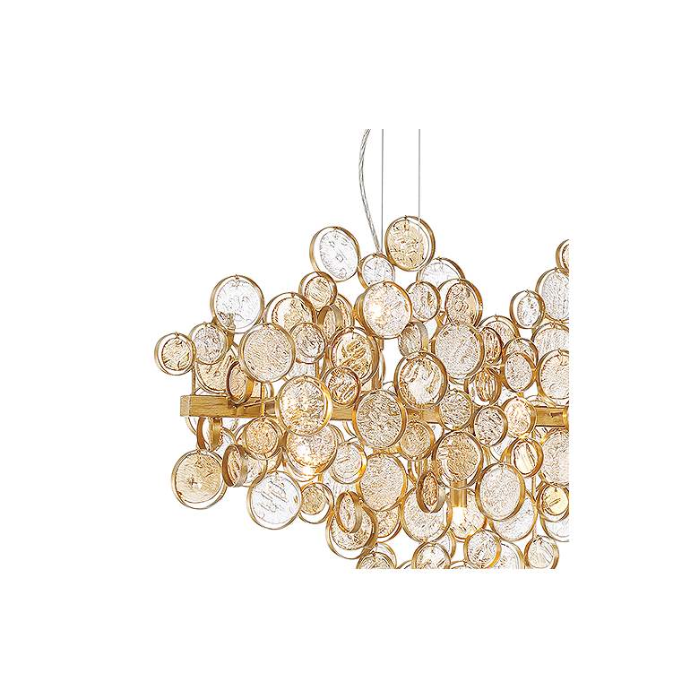 Image 3 Eurofase Trento 40 1/4" Wide Antique Gold 12-Light Linear Chandelier more views