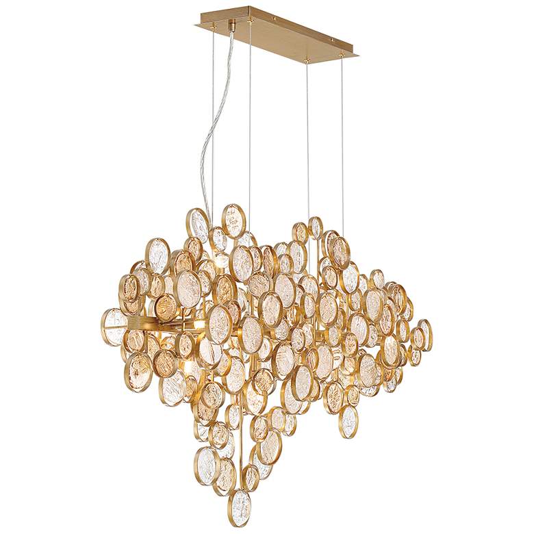 Image 7 Eurofase Trento 40 1/4" Wide Antique Gold 12-Light Linear Chandelier more views