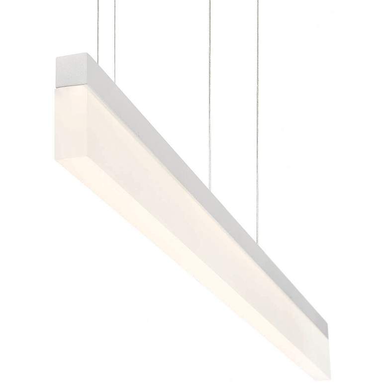 Image 1 Eurofase Tunnel 3.25 In. x 36 In. Integrated LED Pendant in White