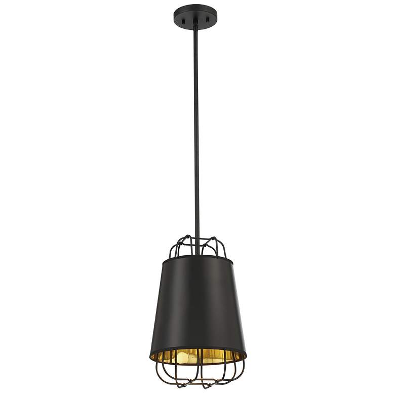 Image 1 Eurofase Tura 15.50 In. x 10 In. 1 Light Pendant in Black