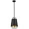 Eurofase Tura 15.50 In. x 10 In. 1 Light Pendant in Black