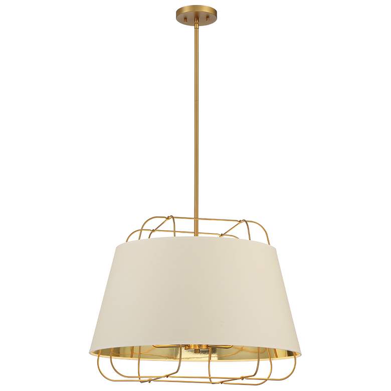 Image 1 Eurofase Tura 18 In. x 24 In. 6 Light Pendant in Brass