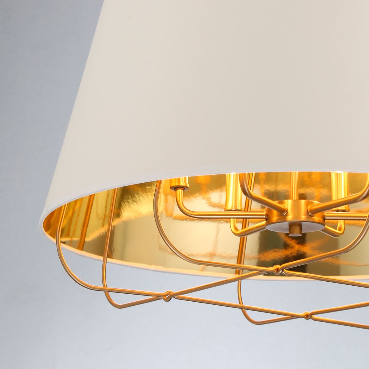 Image 3 Eurofase Tura 18 In. x 24 In. 6 Light Pendant in Brass more views