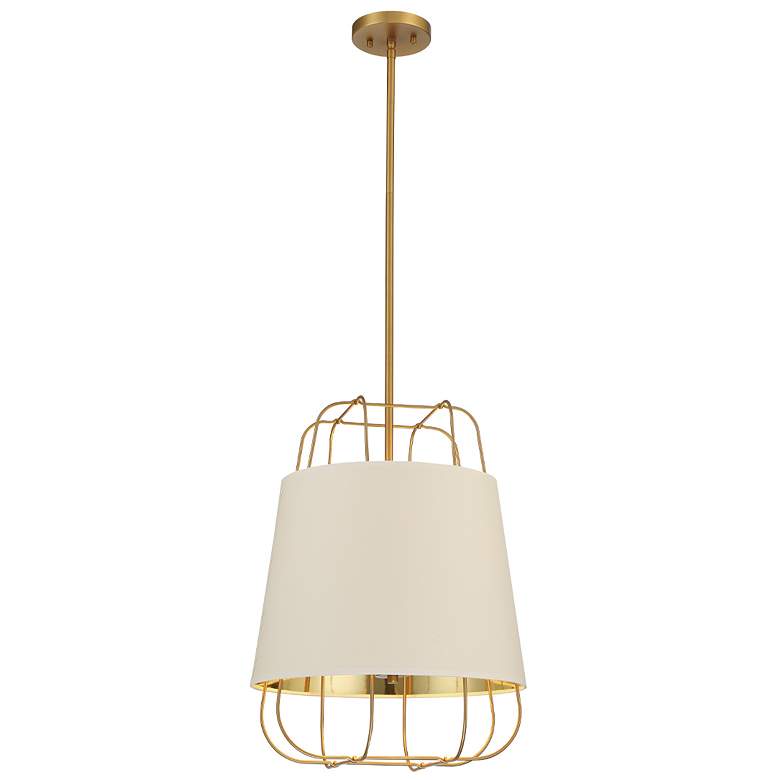 Image 1 Eurofase Tura 20.75 In. x 16 In. 3 Light Pendant in Brass