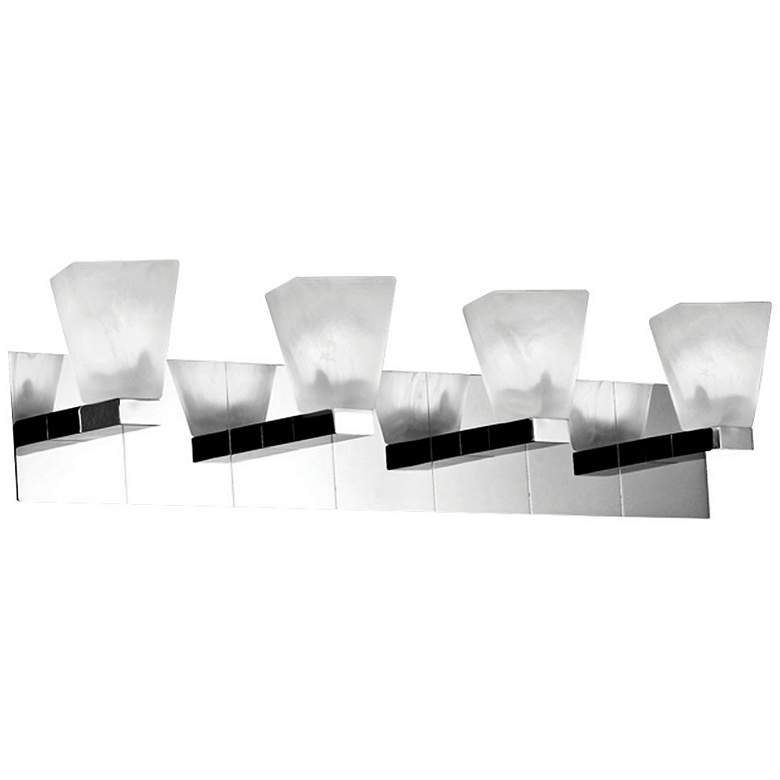 Image 1 Eurofase Twist 29 1/4" Wide Chrome 4-Light Bath Light