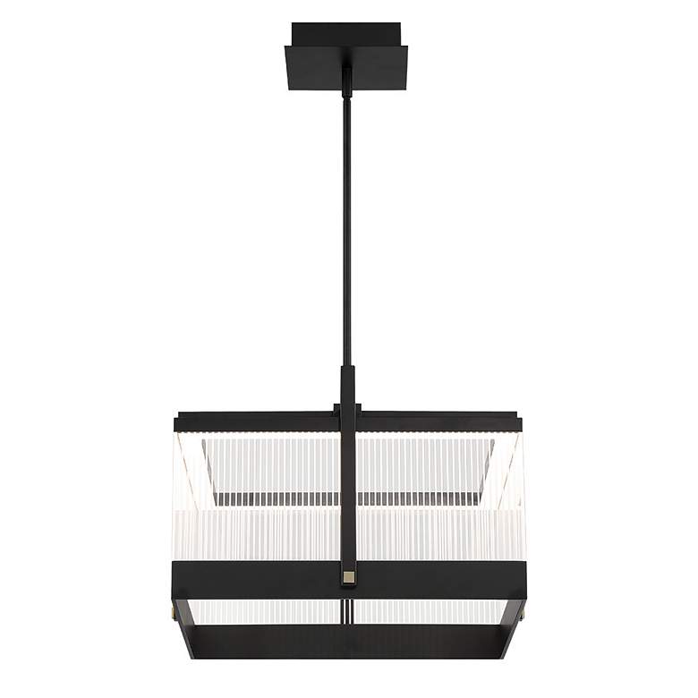 Image 3 Eurofase Tye 13.25 In. x 19.50 In. Integrated LED Chandelier in Black more views