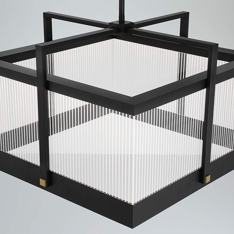 Image 4 Eurofase Tye 13.25 In. x 19.50 In. Integrated LED Chandelier in Black more views
