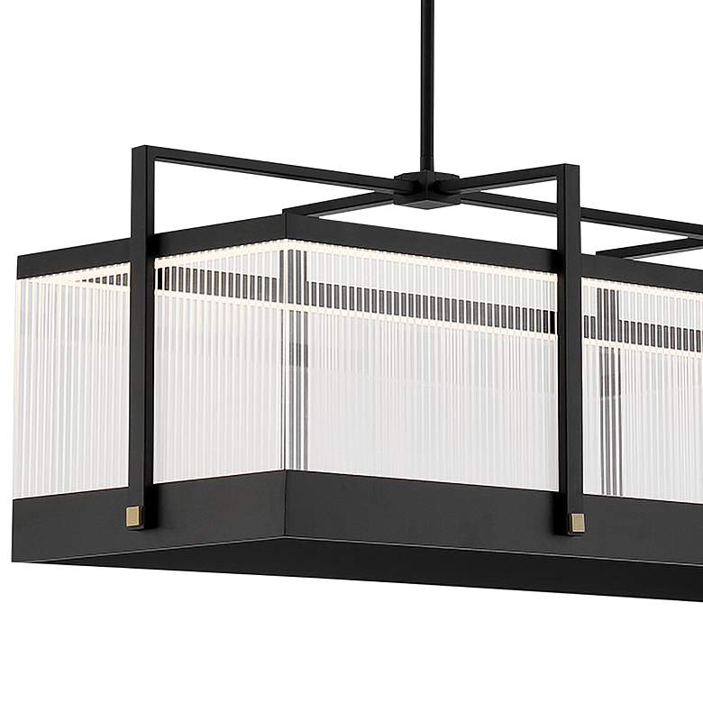 Image 2 Eurofase Tye 41 1/4" Wide Black LED Island Chandelier more views