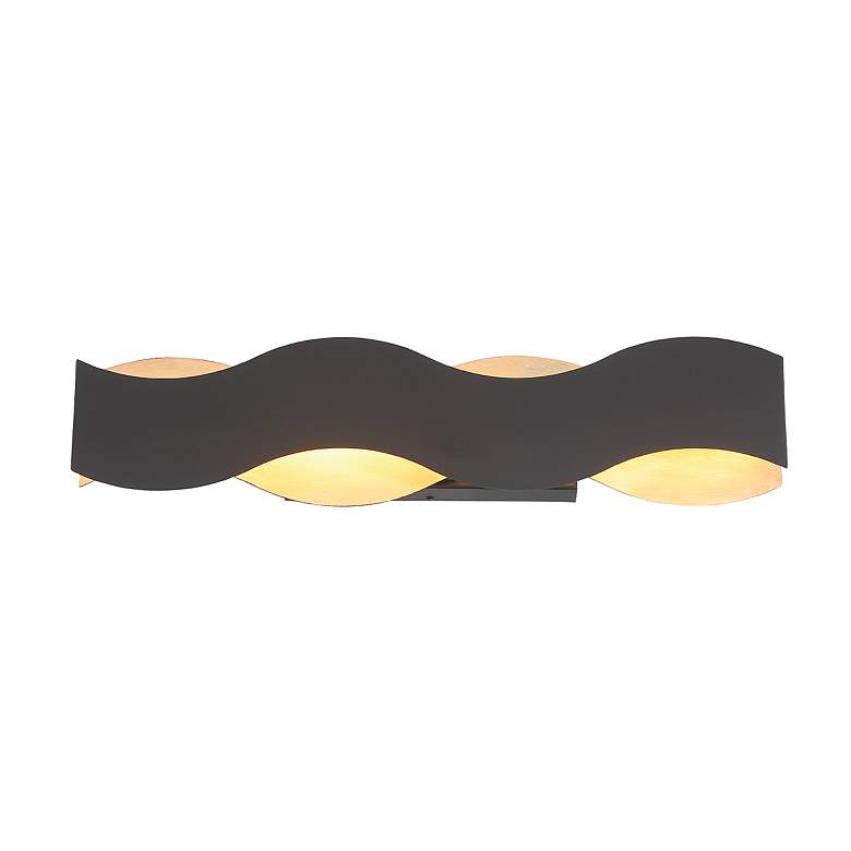 Image 4 Eurofase Vaughan 1 Light 24" Vanity in Black and Nickel more views