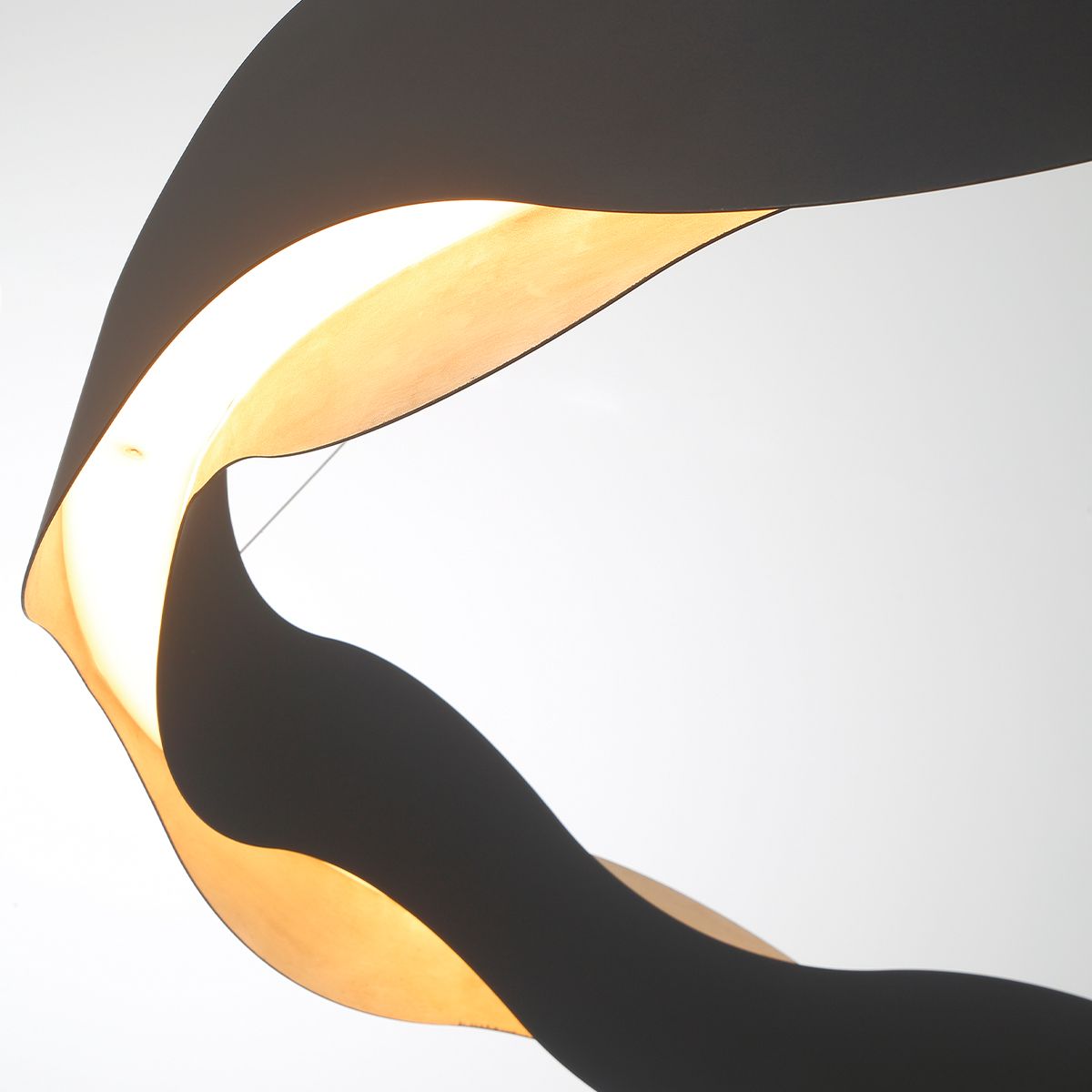 Thumbnail2 of Eurofase Vaughan 1 Light 33.5" Chandelier in Black and Nickel more views