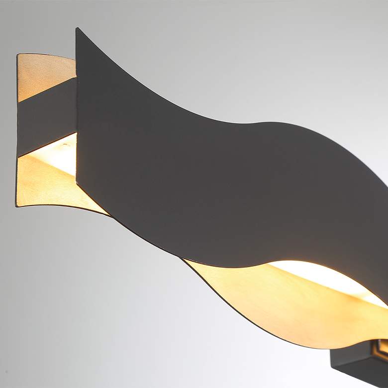 Image 2 Eurofase Vaughan 1 Light 40" Vanity in Black and Nickel more views