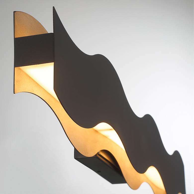 Image 3 Eurofase Vaughan 1 Light 40" Vanity in Black and Nickel more views